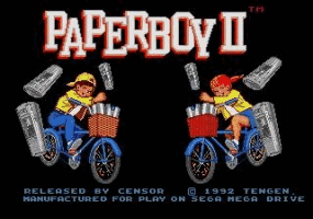 Paperboy II Title Screen